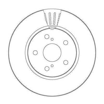 Fren Disk Ayna Ön Sağ ve Sol Toyota C-HR (X10)(10.2016->)  RECOVER 5809