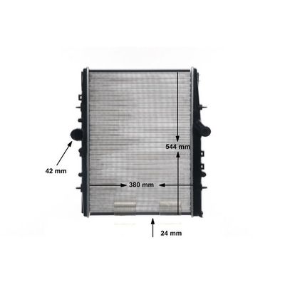 Su Radyatörü  Citroen C5 Break (05.2001->)  MAHLE CR 883 000S