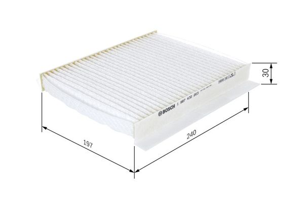 Polen Filtresi  Honda Civic HB (FK)(09.2005->)  BOSCH 1 987 432 203