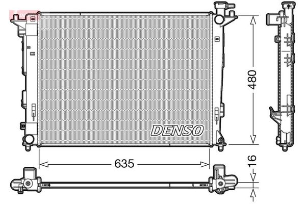 Su Radyatörü  DENSO DRM41006