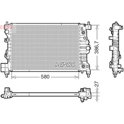 Su Radyatörü  DENSO DRM20131