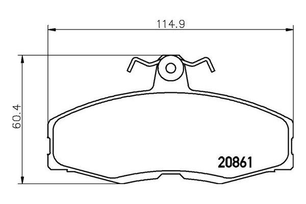 Fren Disk Balata Ön Volkswagen Caddy Pickup (9U7)(06.1996->2001)  MAGNETI MARELLI 363700424013