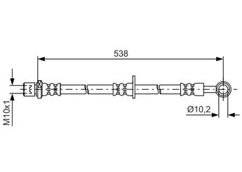 Fren Hortumu Ön Sağ BOSCH 1 987 481 605  1987481605 1 987 481 605 26540AE010 26540 AE010 26540SA020 26540 SA020 26590AE010 26590 AE010 26590AE011 26590 AE011