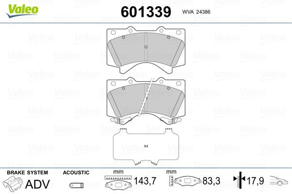 Fren Disk Balata Ön Toyota Land Cruiser (J15)(2009->)  AYD 60695A