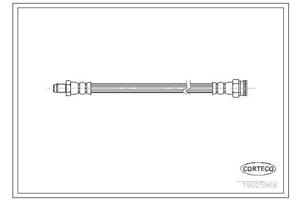 Fren Hortumu Arka Sağ veya Sol Abarth Punto (188)(2002->)  OSSCA 01210