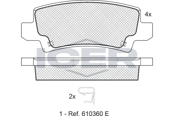 Fren Disk Balata Arka Toyota Corolla Combi SW (E12)(2002->)  AYD 60044AA
