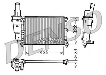 Su Radyatörü  DENSO DRM09095  DRM09095 46465015 7718660