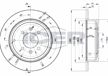 Fren Disk Ayna Arka Sağ ve Sol PSA ORJINAL 4246.T7  4246T7 4246L7 4246T6 4246.L7 4246.T6 4246.T7