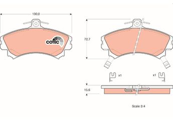 Fren Disk Balata Ön TRW GDB1317  MR249241 3345670 33456708 3345672 30769197