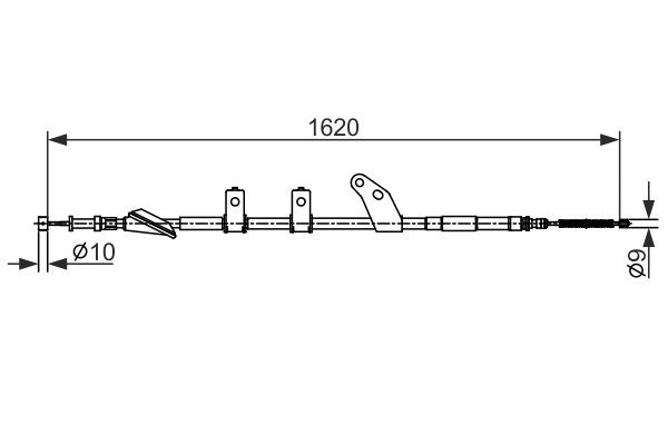 El Fren Teli Arka Sol Subaru Impreza (G11/GD/GG)(2001->)  BOSCH 1 987 482 575