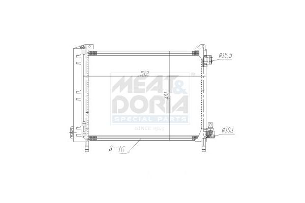Klima Radyatörü  Nissan Micra (K13K/KK)(07.2010->)  ORİS CNI810016