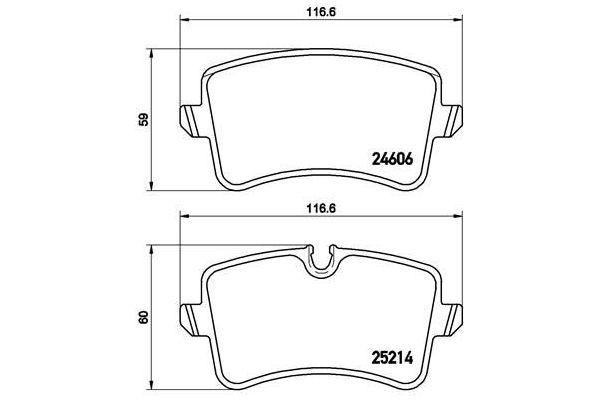 Fren Disk Balata Arka Audi A6 Avant (4GD)(09.2014->)  BREMBO P 85 119