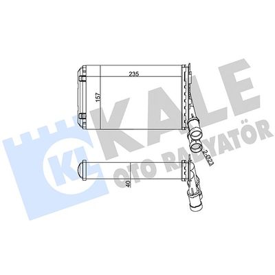 Kalorifer Radyatörü  Peugeot 306 Cabriolet (S1)(01.1994->10.1997)  BEHR 8FH 351 024-301