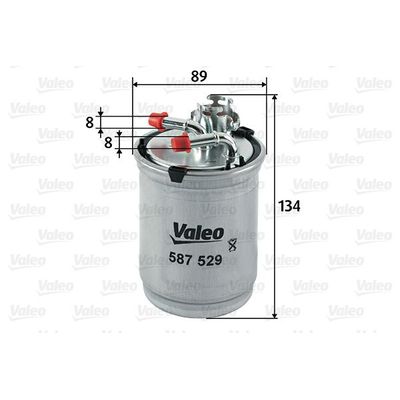 Yakıt Filtresi  Volkswagen Polo IV (9N3)(04.2005->2009)  VALEO 587529