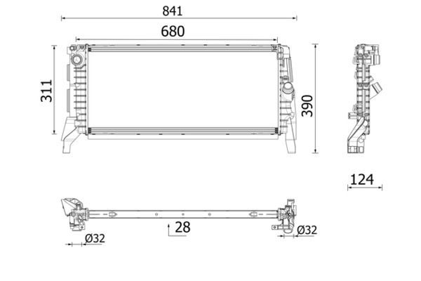 Su Radyatörü  MAHLE CR 2749 000P