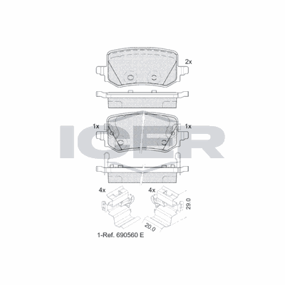 Fren Disk Balata Arka BRAXIS AB0670