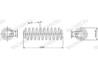 Helezon Yayı Arka FORD ORJINAL EY165B669AB  EY165B669AB 1834261 1848041 EY16-5B669-AB