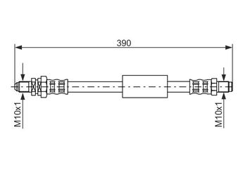 Fren Hortumu Arka Sağ veya Sol BOSCH 1 987 476 840  1987476840 1 987 476 840 T24102 1112271 1121467 1135855 98KB2282AC 98KB2282AD 98KB2282AE