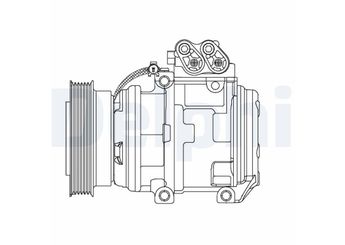 Klima Kompresörü  DELPHI CS20488  977012E300 97701-2E300