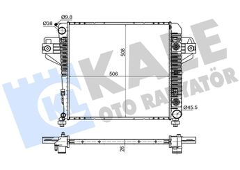Su Radyatörü  KALE 362990  52079728AA 52079728AB 52079729AA 52079729AB 52079729AC 52080118AA 52080118AB 52080120AA 52080120AB 52080120AC 52080120AE K52079728AA K52079729AA K52080118AA K52080118AB K52080120AA