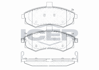 Fren Disk Balata Ön AYD 60184A  581012DA40 5810117A10 58101-17A10 581012D050 58101-2D050 581012DA00 58101-2DA00 581012DA30 58101-2DA30 581012DA31 58101-2DA31 58101-2DA40 581012DA60 58101-2DA60 581012FA00 58101-2FA00 581012FA01 58101-2FA01 581012SA31 58101-2SA31