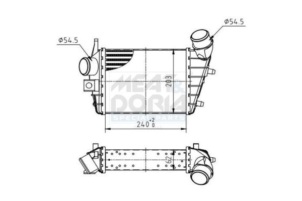 Turbo Radyatörü  Alfa Romeo 156 Sportwagon (2003->)  MAHLE CI 195 000P