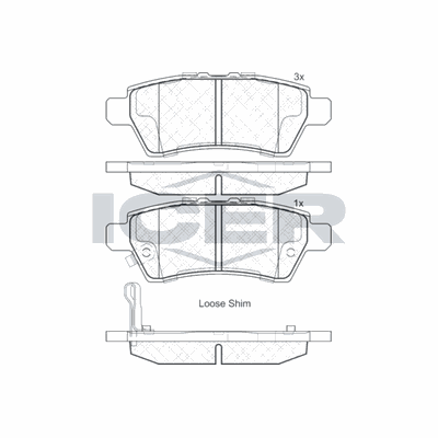 Fren Disk Balata Arka Nissan Pathfinder 4/5 Kapı (R51)(01.2005->)  AYD 60660A