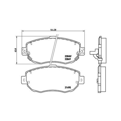 Fren Disk Balata Ön Lexus LS 400 (UCF20)(1995->)  FROW 551.1101.026