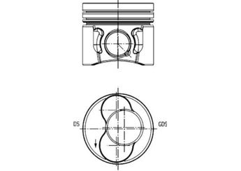 Piston (STD)  SONNE 732KR06910  38107065LD 38107065LF 38107065LH 038 107 065 LD 038 107 065 LF 038 107 065 LH