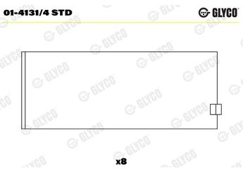 Kol Yatak (0.25)  ŞAHİN KL4304333TP  8943721931 894324159 CB1622A 141314 894125747 8-94125-747 8-94324-159
