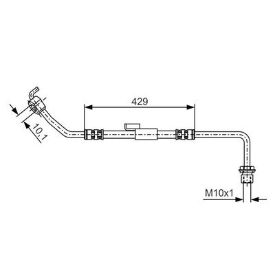 Fren Hortumu Ön Sağ veya Sol Ford Transit Kamyonet (EY)(1995->)  BOSCH 1 987 476 510