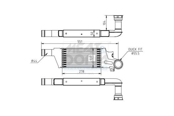 Turbo Radyatörü  Opel Combo (Corsa C)(2001->)  ASPART 6TRA1067