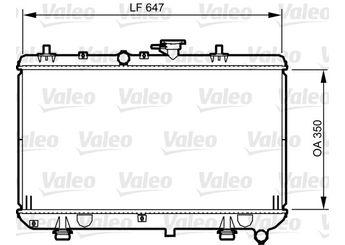 Su Radyatörü  VALEO 734966  21410 2S710 25310FD010 25310-FD-010 S25310FD010 S25310-FD-010