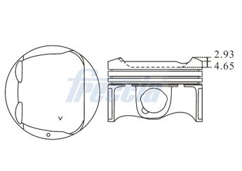 Piston  GOETZE 87-71975-050  120A13783R 12 0A 137 83R