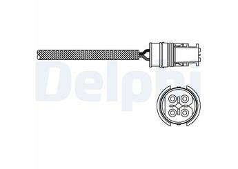 Oksijen (Lambda) Sensörü  DELPHI ES20288-12B1  ES2028812B1 ES20288-12B1 5406117 000 5406 117 A0005406117 A000 5406 117