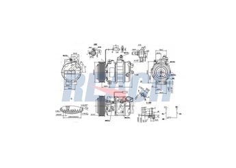 Klima Kompresörü  VALEO 811150  2343711 0002343711 4471709142 4572300111 A0002343711