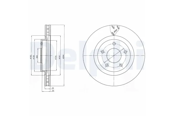 Fren Disk Ayna Ön Sağ ve Sol Mitsubishi ASX (GA0)(2019->)  DELPHI BG4246
