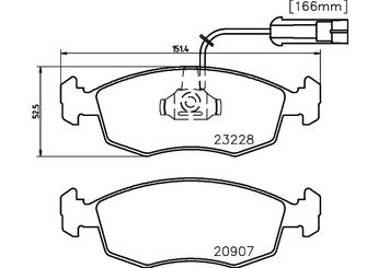 Fren Disk Balata Ön WALBURG WDB123  