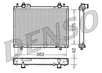 Su Radyatörü  DENSO DRM09021  DRM09021 46405919 46480707 46547096 46782685 71736178