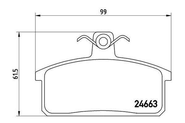 Fren Disk Balata Ön veya Arka BREMBO P 79 007