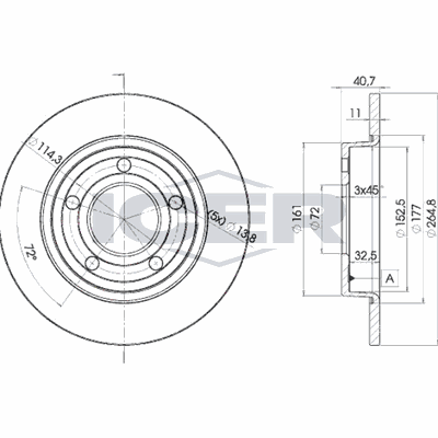 Fren Disk Ayna Arka Sağ ve Sol SWAPP 43490