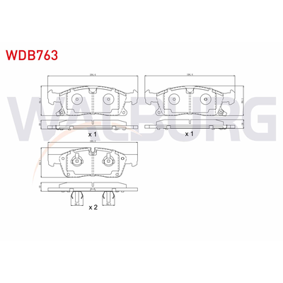 Fren Disk Balata Ön WALBURG WDB763