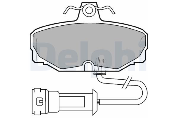 Fren Disk Balata Ön Ford Sierra 4/5 Kapı (1982->)  DELPHI LP557