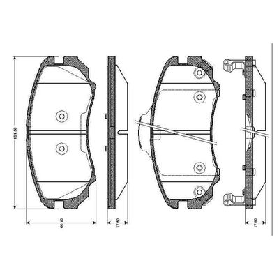 Fren Disk Balata Ön Hyundai Tucson (JM)(2004->)  BOSCH 0 986 TB2 429