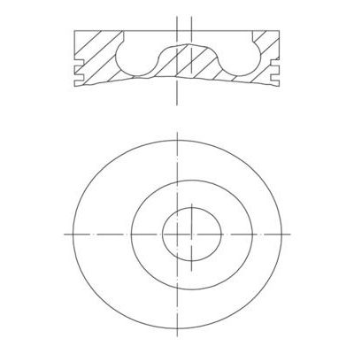 Piston (82.50MM-0.50)  NÜRAL 87-72731-050