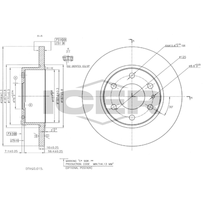Fren Disk Ayna Arka Sağ ve Sol Iveco Daily Şasi (Kasasız)(2014->)  AYD 51457