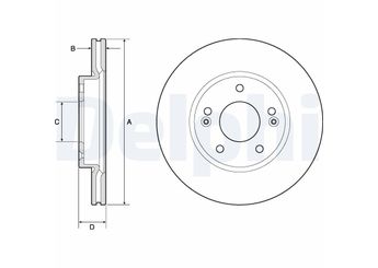 Fren Disk Ayna Ön Sağ ve Sol DELPHI BG4745C  51712A6000 51712-A6000 517124V000 51712-4V000 51712A7000 51712-A7000