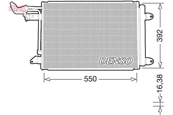 Klima Radyatörü  Audi A3 (8P1)(05.2003->)  DENSO DCN32032