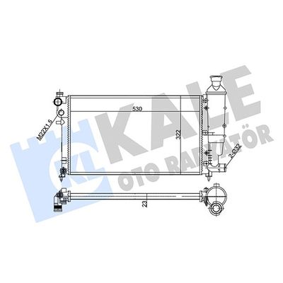 Su Radyatörü  Ford Transit Otobüs (TTG)(2013->2019)  KALE 351845