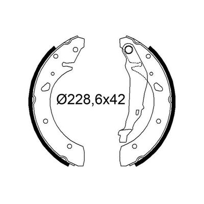 Fren Pabuçlu Balata Arka VALEO 564307